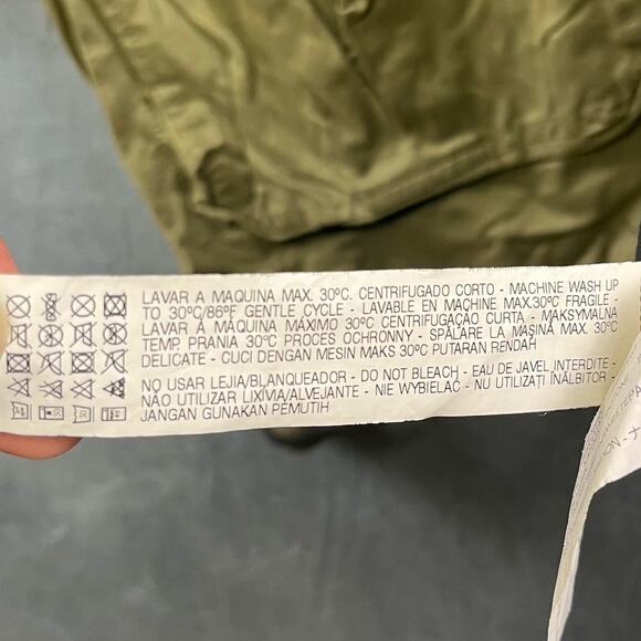 Zara Basic Outerwear Full Zip Hooded Parka Inditex Cargo 3/4 sleeve NN-03 - Picture 14 of 15